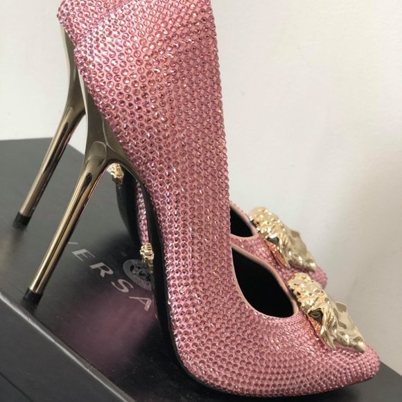 Versace Swarvoski Heels - Picture 3 of 6